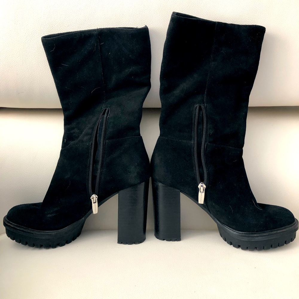 Vince Camuto -Suede Half Boots with Heel -Size 6 -Gently Worn